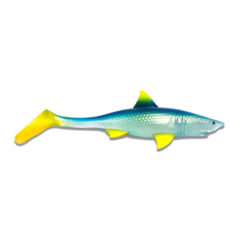 Der Shark Shad in Clear Blue Lemonade von Kanalgratis.se