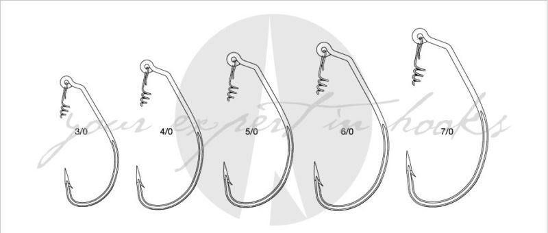 VMC Heavy Duty Swimbait Haken (7346SB) Größenübersicht