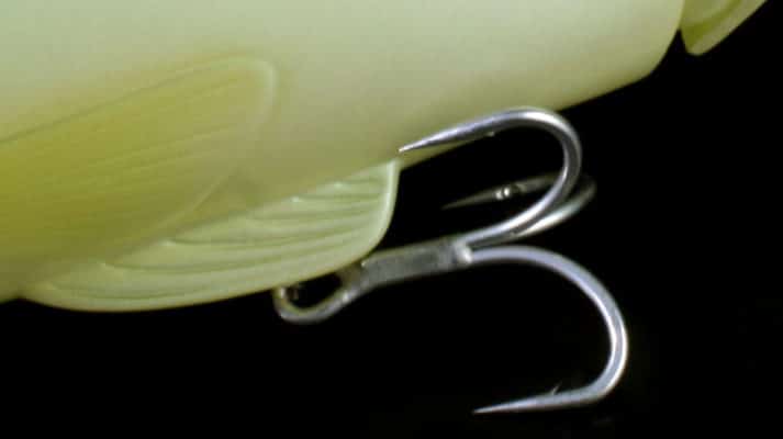 Die detailverliebte Bauchflosse des Deps New Slide Swimmer 250 SS