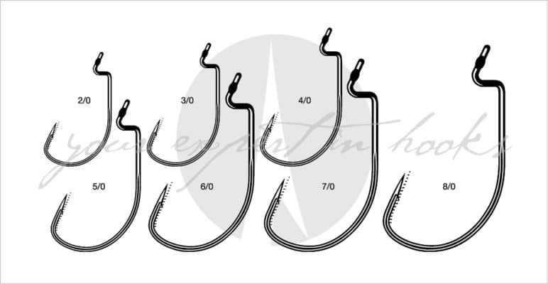 Größen des VMC Heavy Duty Wide Gap Offset-Haken